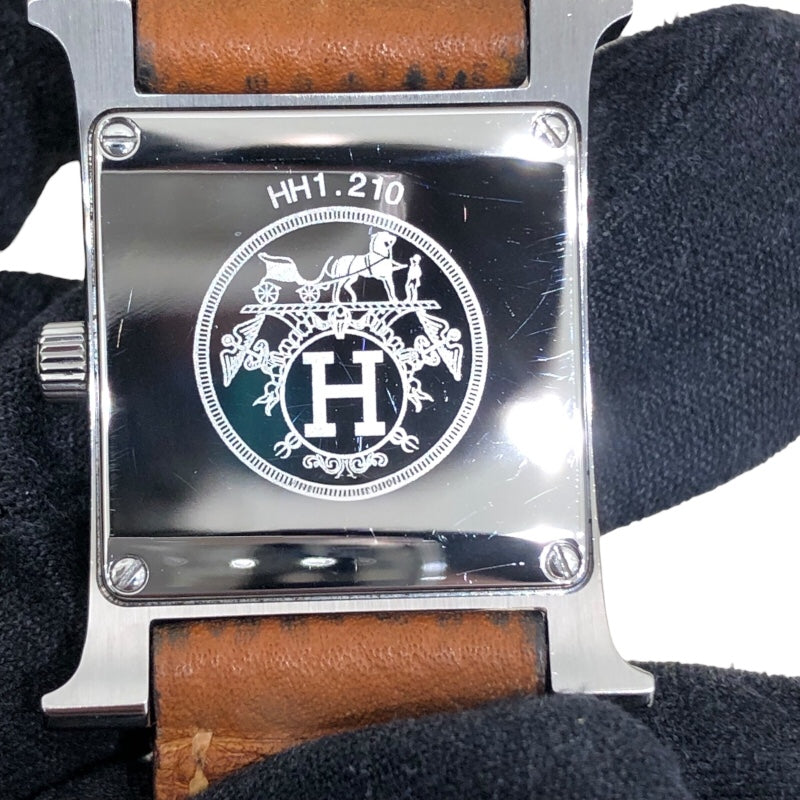 エルメス HERMES Hウォッチ HH1.210 シルバー ステンレススチール レディース 腕時計