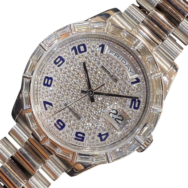 ロレックス ROLEX デイデイト36 パヴェダイヤ 118366ZEA Pt950プラチナ メンズ 腕時計