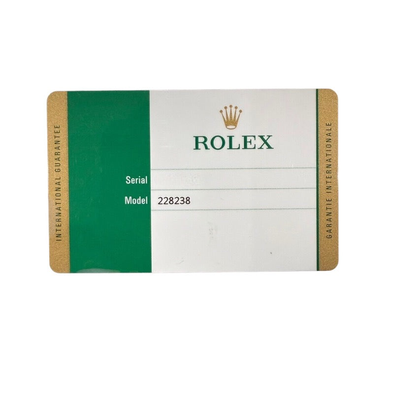 ロレックス ROLEX デイデイト40 228238A K18イエローゴールド メンズ 腕時計