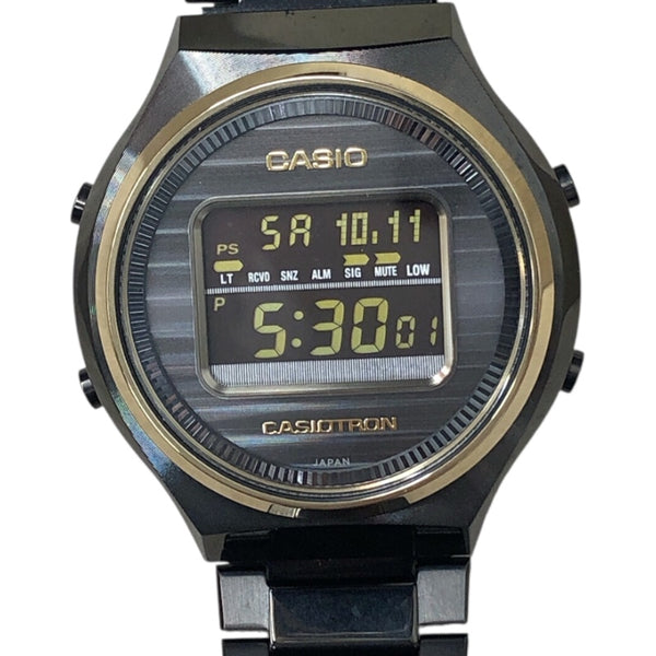 カシオ CASIO カシオトロン カシオウォッチ50周年記念モデル TRN-50ZE-1AJR ブラック SS メンズ 腕時計
