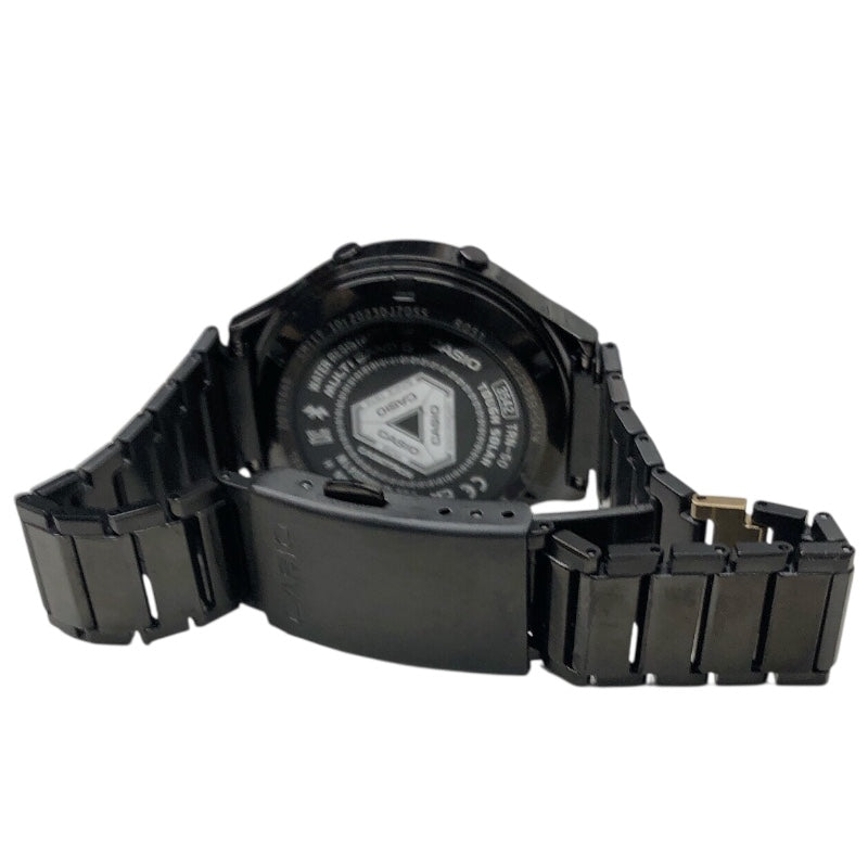カシオ CASIO カシオトロン カシオウォッチ50周年記念モデル TRN-50ZE-1AJR ブラック SS メンズ 腕時計