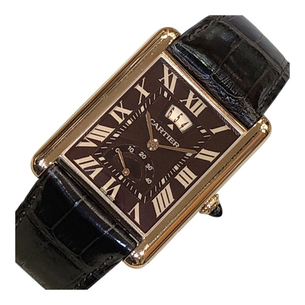 カルティエ Cartier タンク ルイ カルティエ マニュアルデイト W1560002 K18ピンクゴールド メンズ 腕時計