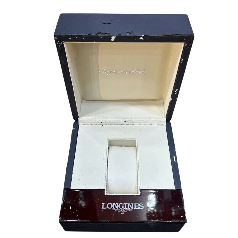 ロンジン LONGINES プレゼンス ヘリテージ L4.267.8.73.2 ホワイト K18ピンクゴールド／革 自動巻き レディース 腕時計