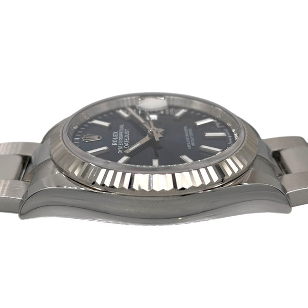 ロレックス ROLEX デイトジャスト36 ランダムシリアル オイスターブレス 126234 シルバー×ブルー SS 自動巻き メンズ 腕時計