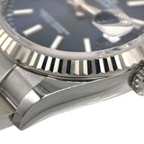 ロレックス ROLEX デイトジャスト36 ランダムシリアル オイスターブレス 126234 シルバー×ブルー SS 自動巻き メンズ 腕時計