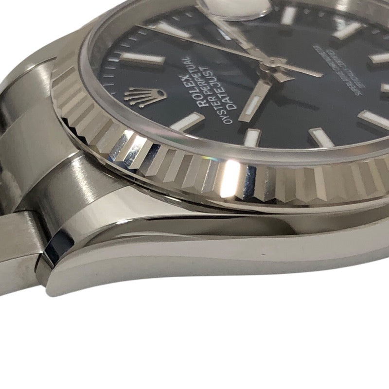 ロレックス ROLEX デイトジャスト36 ランダムシリアル 126234 ブルー オイスターブレス SS/K18WG 自動巻き メンズ 腕時計