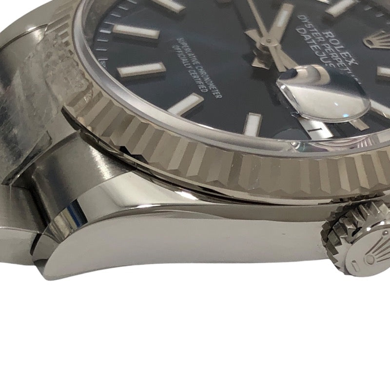 ロレックス ROLEX デイトジャスト36 ランダムシリアル 126234 ブルー オイスターブレス SS/K18WG 自動巻き メンズ 腕時計