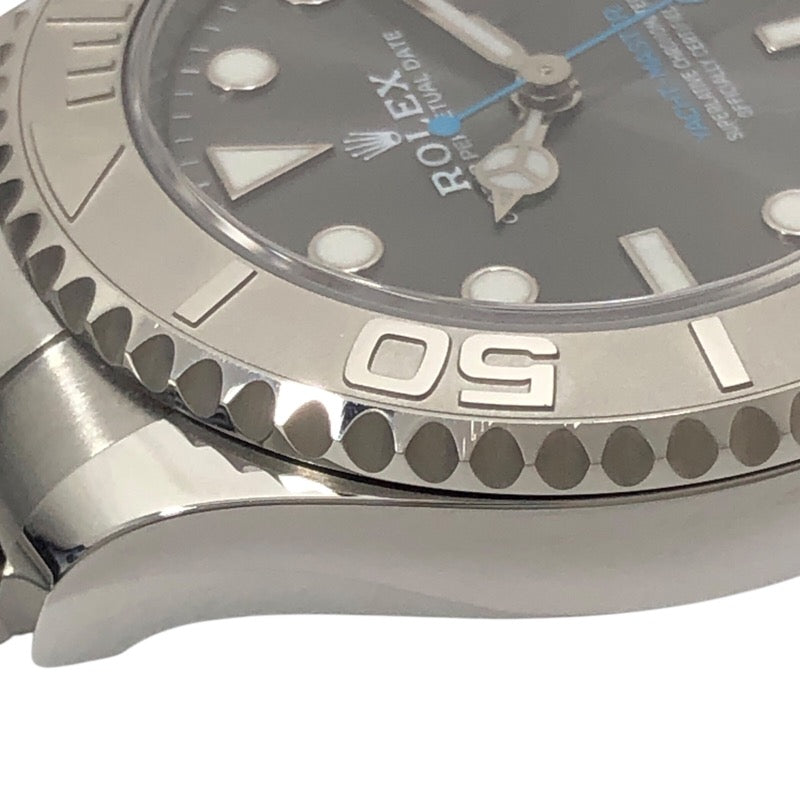ロレックス ROLEX ヨットマスター37 ランダムシリアル 268622 スレート Pt/SS 自動巻き レディース 腕時計