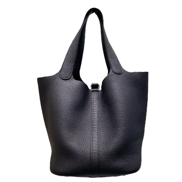 エルメス HERMES ピコタンロックMM A刻 ブラック/SV金具 トリヨン レディース ハンドバッグ