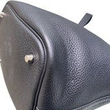 エルメス HERMES ピコタンロックMM A刻 ブラック/SV金具 トリヨン レディース ハンドバッグ
