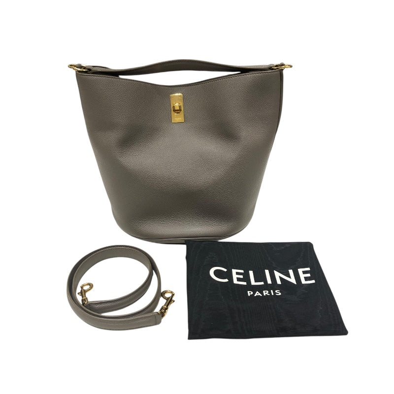 セリーヌ CELINE バケット16バッグ 195573 スリ ドラムドカーフ レディース ショルダーバッグ