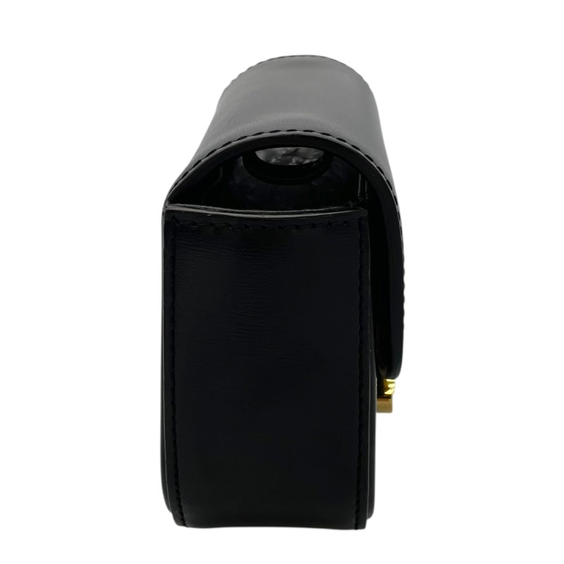 セリーヌ CELINE ミニ クロード 10I513 ブラック スムースカーフ レディース ショルダーバッグ