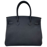 エルメス HERMES バーキン30 W刻 ブラック/SV金具 トゴ レディース ハンドバッグ