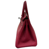 エルメス HERMES バーキン25 U刻 ルージュグレナ/シルバー金具 トリヨン レディース ハンドバッグ