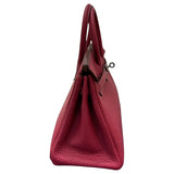 エルメス HERMES バーキン25 U刻 ルージュグレナ/シルバー金具 トリヨン レディース ハンドバッグ