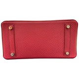 エルメス HERMES バーキン25 U刻 ルージュグレナ/シルバー金具 トリヨン レディース ハンドバッグ