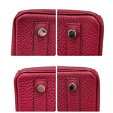 エルメス HERMES バーキン25 U刻 ルージュグレナ/シルバー金具 トリヨン レディース ハンドバッグ