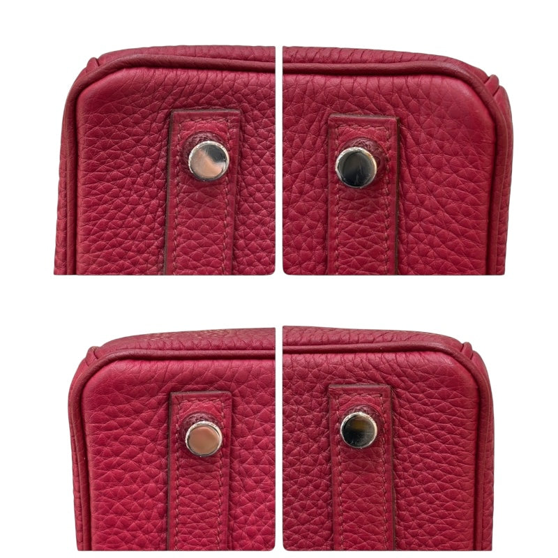 エルメス HERMES バーキン25 U刻 ルージュグレナ/シルバー金具 トリヨン レディース ハンドバッグ