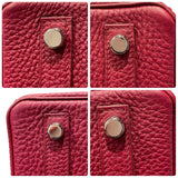 エルメス HERMES バーキン25 U刻 ルージュグレナ/シルバー金具 トリヨン レディース ハンドバッグ