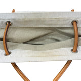 エルメス HERMES アリーヌMM ナチュラル・ゴールド/SV金具 トワル・バレニア レディース ショルダーバッグ