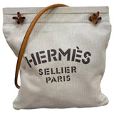 エルメス HERMES アリーヌMM ナチュラル・ゴールド/SV金具 トワル・バレニア レディース ショルダーバッグ