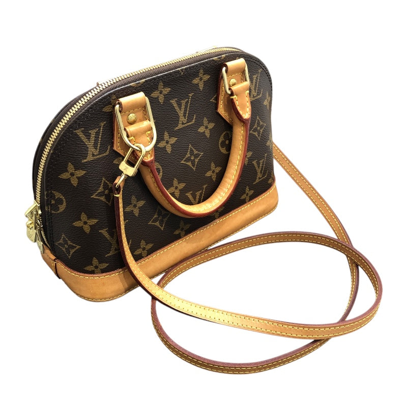 ルイ・ヴィトン LOUIS VUITTON アルマBB M46990 ブラウン ゴールド金具