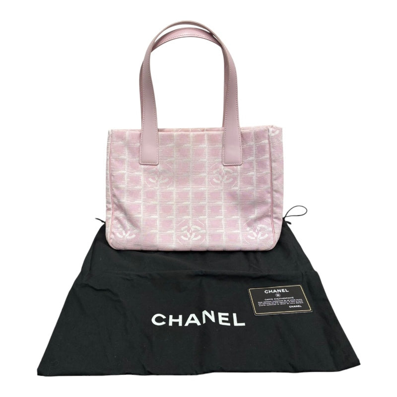 シャネル CHANEL ニュートラベルライントートPM A20457 ナイロンジャガード レディース トートバッグ
