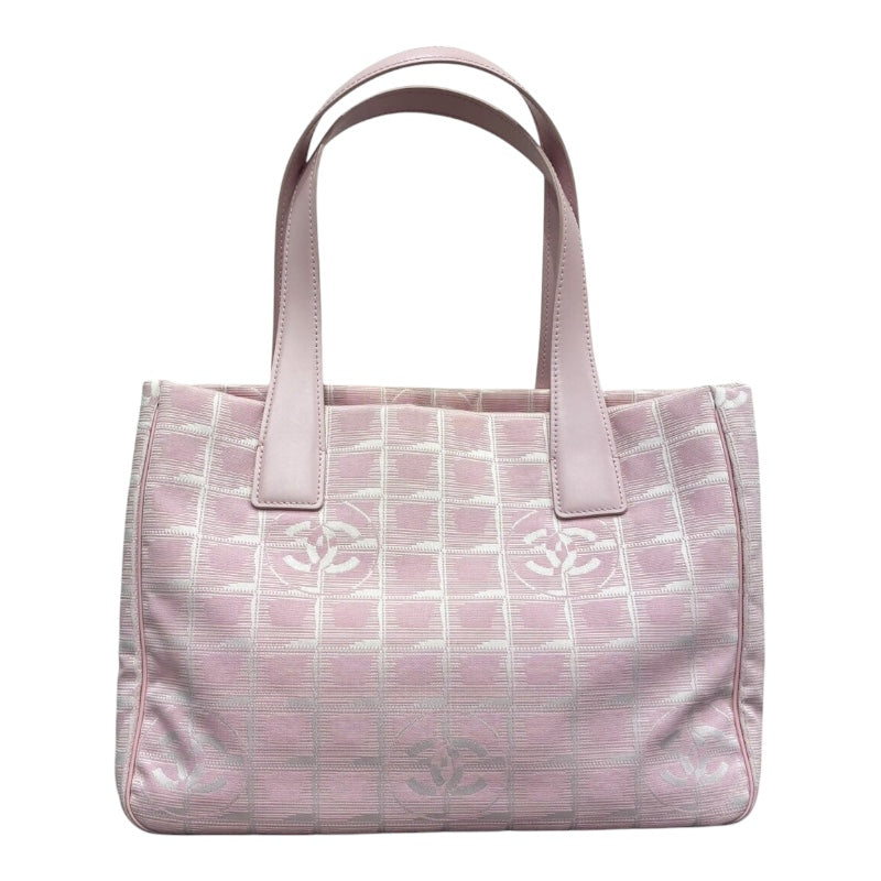シャネル CHANEL ニュートラベルライントートPM A20457 ナイロンジャガード レディース トートバッグ