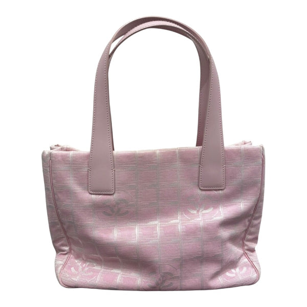 シャネル CHANEL ニュートラベルライントートPM A20457 ナイロンジャガード レディース トートバッグ