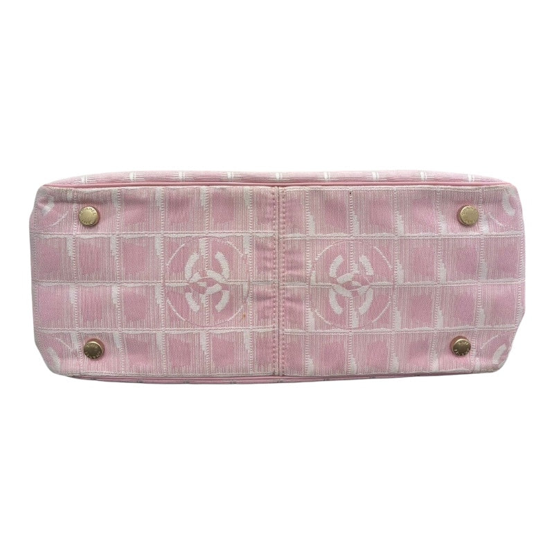 シャネル CHANEL ニュートラベルライントートPM A20457 ナイロンジャガード レディース トートバッグ