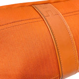 エルメス HERMES アカプルコ ポシェット サンチュール オレンジ シルバー金具 トワルシェブロン/レザー ユニセックス ボディバッグ