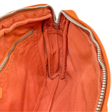 エルメス HERMES アカプルコ ポシェット サンチュール オレンジ シルバー金具 トワルシェブロン/レザー ユニセックス ボディバッグ