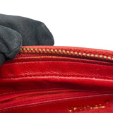 シャネル CHANEL ココマーク フリンジ ショルダーバッグ レッド ゴールド金具 キャビアスキン レディース ショルダーバッグ