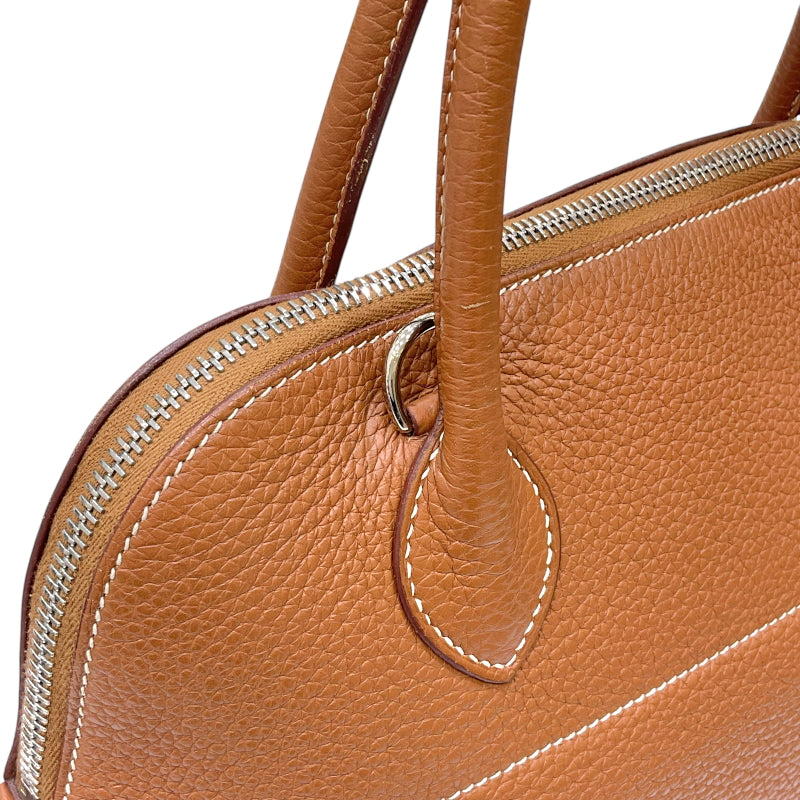 エルメス HERMES ボリード31 □P刻印 ゴールド シルバー金具 トリヨンクレマンス レディース 2wayハンドバッグ