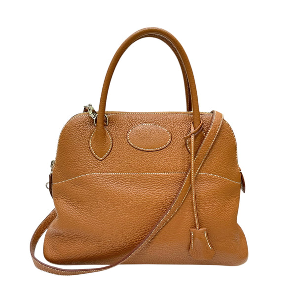 エルメス HERMES ボリード31 □P刻印 ゴールド シルバー金具 トリヨンクレマンス レディース 2wayハンドバッグ