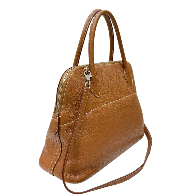 エルメス HERMES ボリード31 □P刻印 ゴールド シルバー金具 トリヨンクレマンス レディース 2wayハンドバッグ