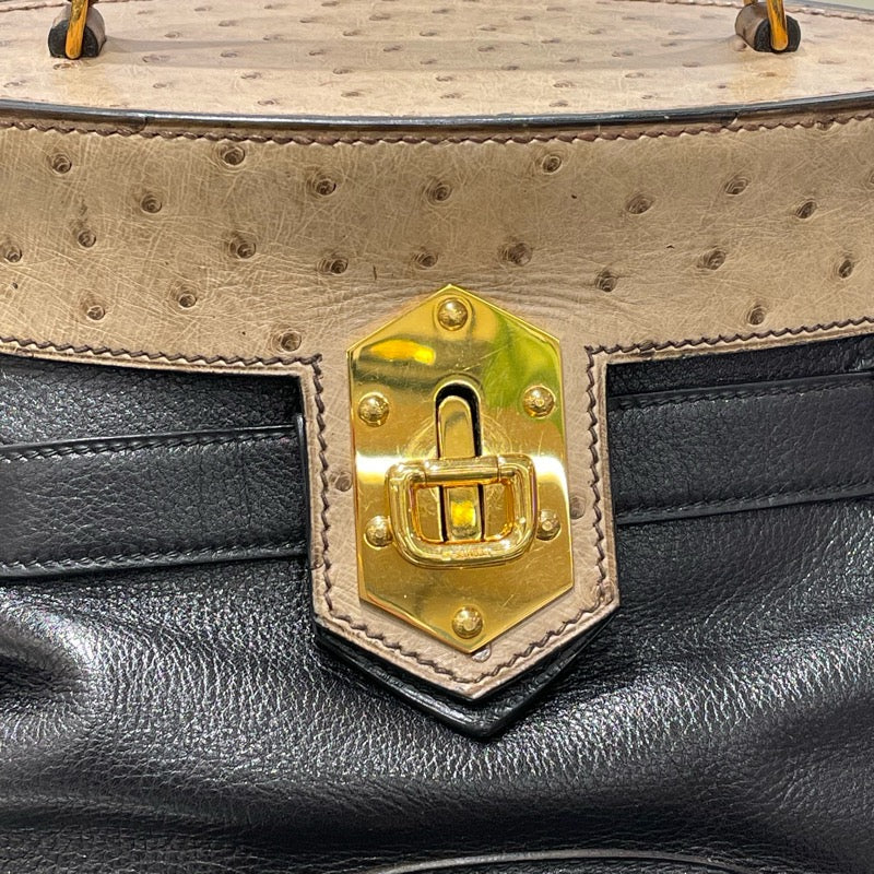 エルメス HERMES スマック　PM 〇S刻 ヴォーガリバー オーストリッチ・リザード レディース ショルダーバッグ