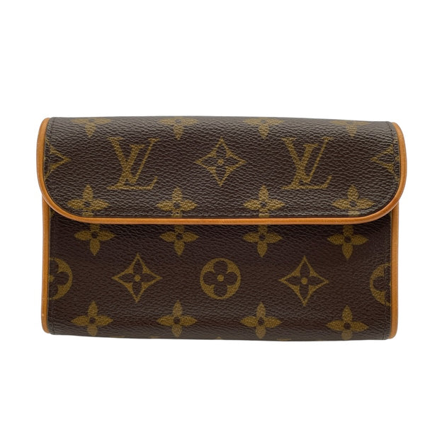 ルイ・ヴィトン LOUIS VUITTON ポシェットフロランティーヌ M51855 ブラウン モノグラムキャンバス レディース ポーチ
