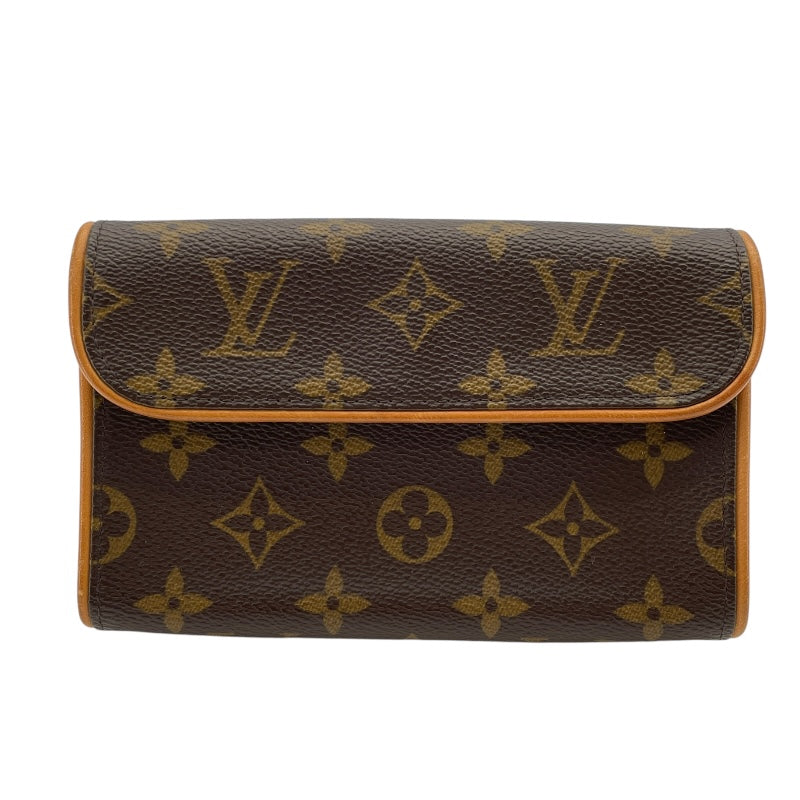 ルイ・ヴィトン LOUIS VUITTON ポシェットフロランティーヌ M51855 ブラウン モノグラムキャンバス レディース ポーチ