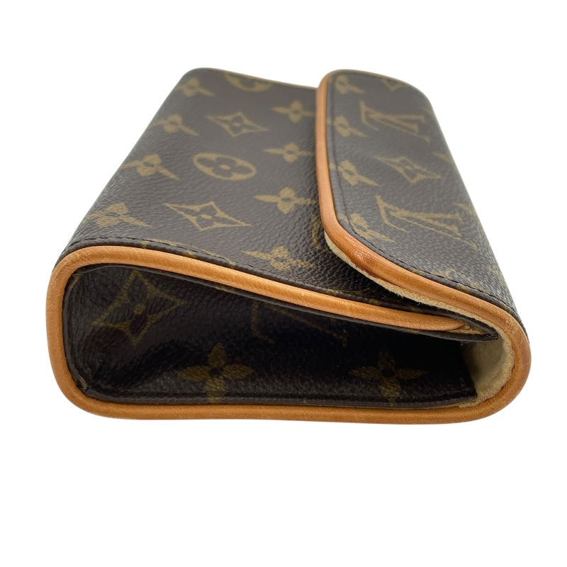 ルイ・ヴィトン LOUIS VUITTON ポシェットフロランティーヌ M51855 ブラウン モノグラムキャンバス レディース ポーチ