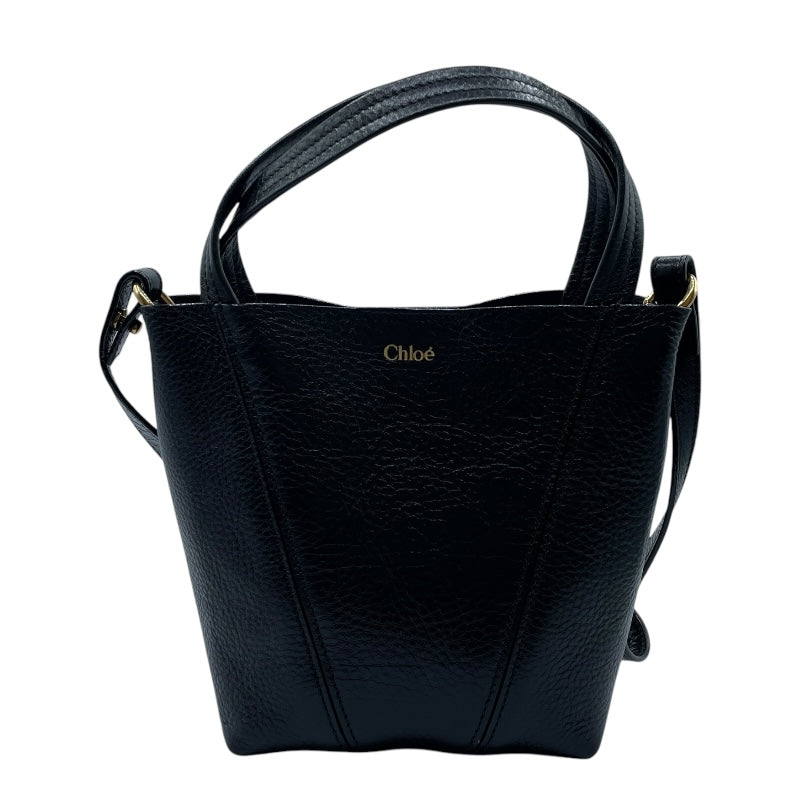 クロエ Chloe スピンスモールトートバッグ ブラック カーフ レディース ショルダーバッグ