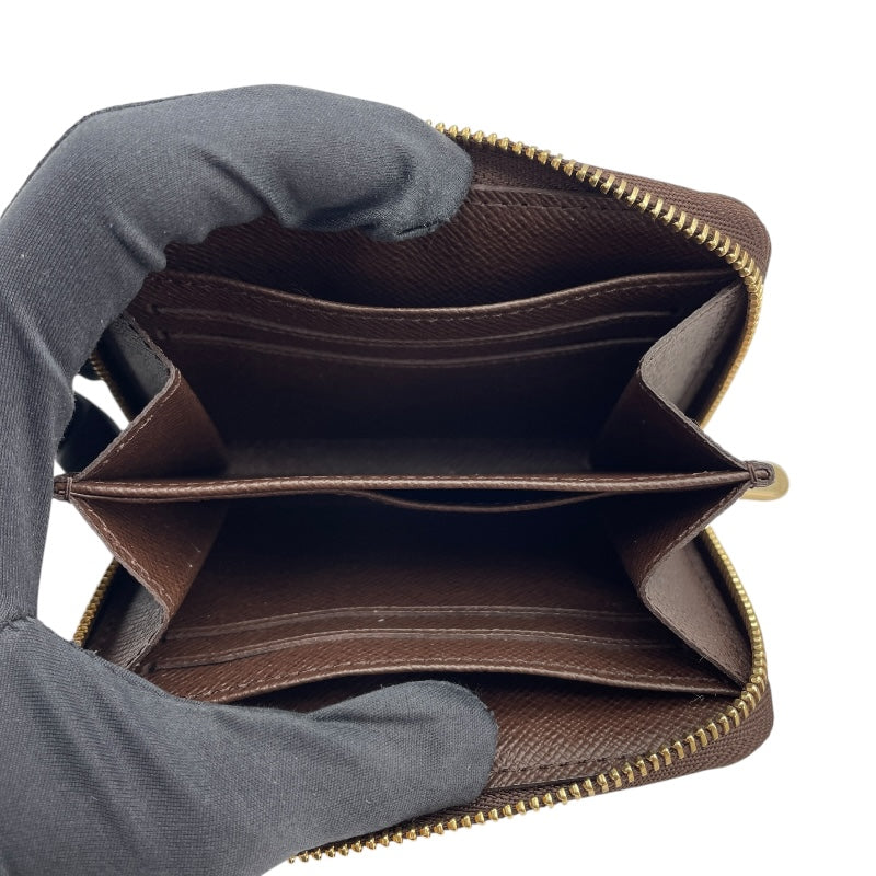 ルイ・ヴィトン LOUIS VUITTON ジッピー・コインパース N63070 ブラウン ダミエ・エベヌ　 レディース コインケース