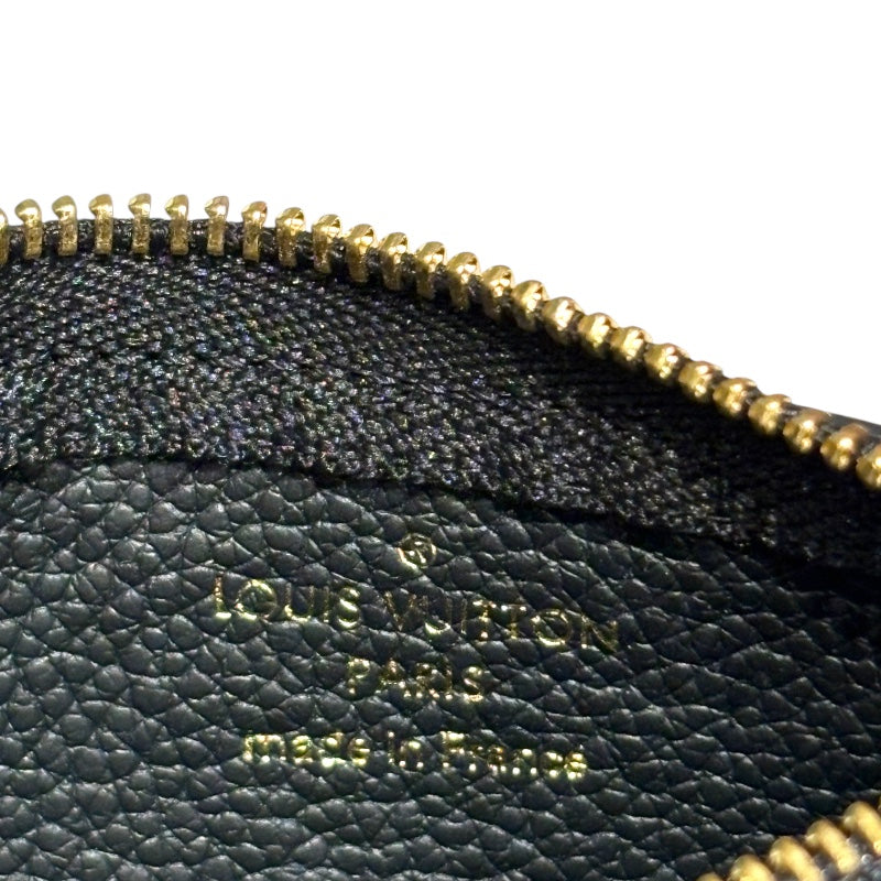 ルイ・ヴィトン LOUIS VUITTON ポシェット・クレ M80885 黒 モノグラム・アンプラント ユニセックス キーケース