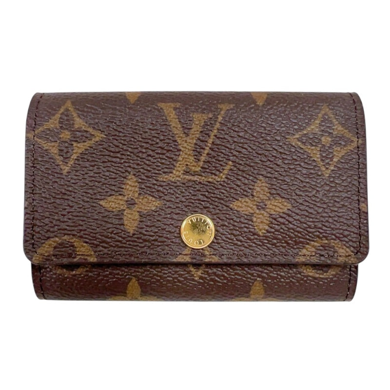 ルイ・ヴィトン LOUIS VUITTON ミュルティクレ6 M62630 ブラウン　ゴールド金具 モノグラム メンズ キーケース