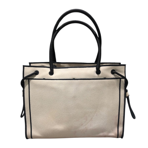 フェンディ FENDI ROMAショッパーミディアム 8BH378 アイボリー キャンバス レディース トートバッグ