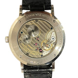 ランゲ＆ゾーネ A.LANGE&SOHNE サクソニアフラッハ 211.027 18Kホワイトゴールド/革ベルト メンズ 腕時計