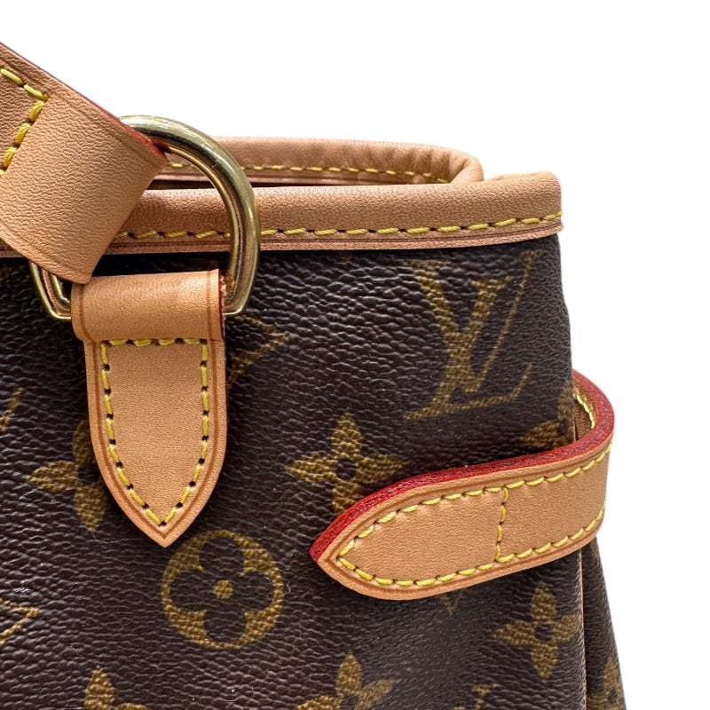 ルイ・ヴィトン LOUIS VUITTON バティニョール・ヴェルティカル モノグラム PVC/レザー レディース ハンドバッグ