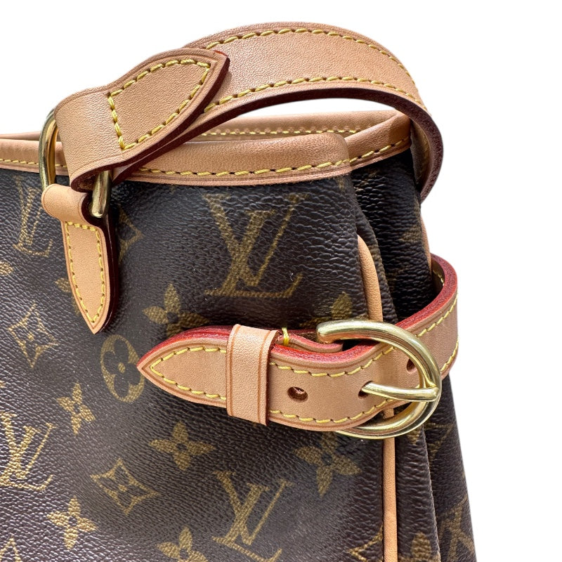 ルイ・ヴィトン LOUIS VUITTON バティニョール・ヴェルティカル モノグラム PVC/レザー レディース ハンドバッグ