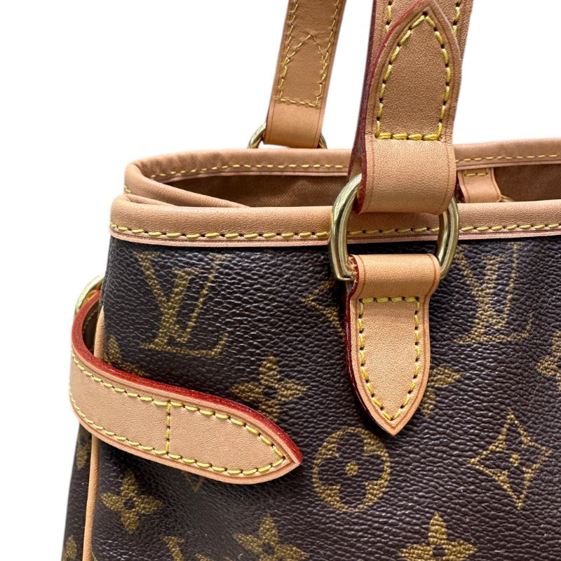 ルイ・ヴィトン LOUIS VUITTON バティニョール・ヴェルティカル モノグラム PVC/レザー レディース ハンドバッグ