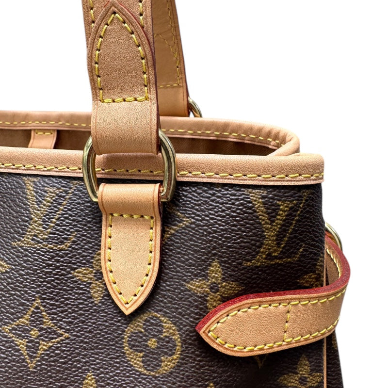 ルイ・ヴィトン LOUIS VUITTON バティニョール・ヴェルティカル モノグラム PVC/レザー レディース ハンドバッグ